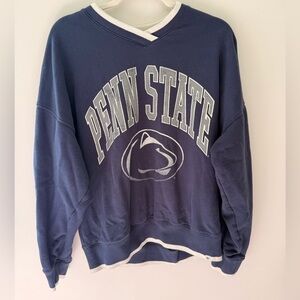 '47 Navy Crewneck Sweatshirt with Cream Trim